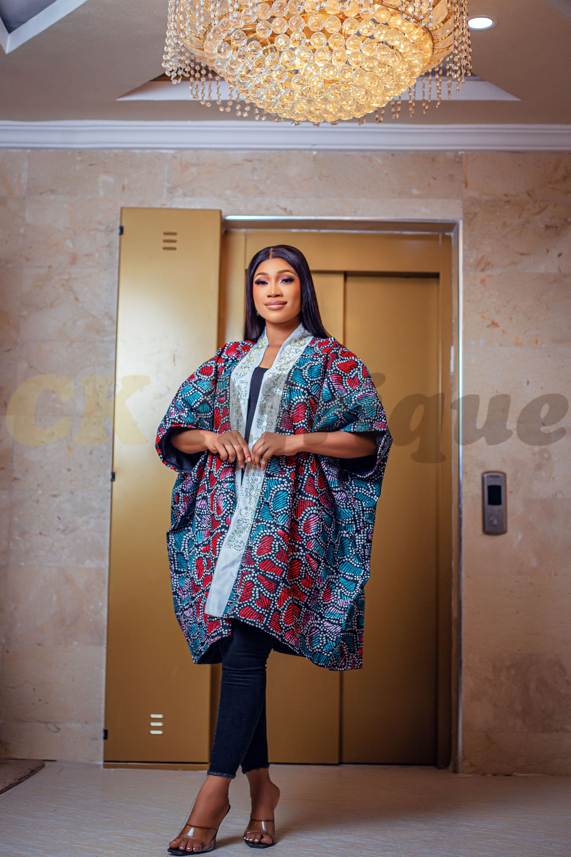 Ankara Kimono Style Jacket for Beautiful Ladies