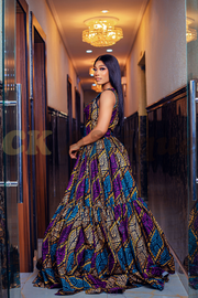 African Queen Prom Dress Maxi Style