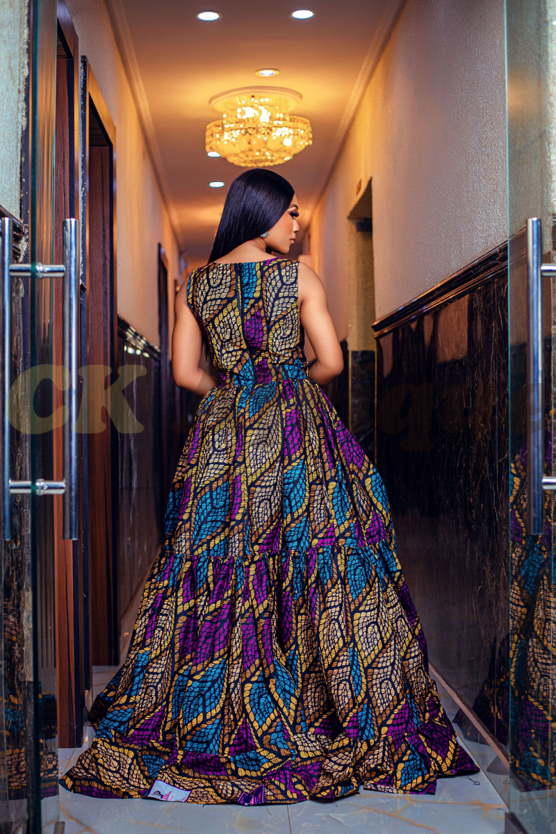 African Queen Prom Dress Maxi Style
